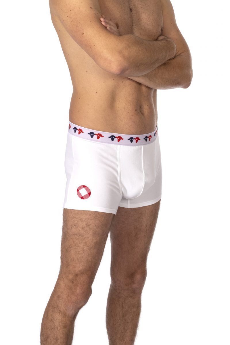 Boxer blanc Mouhoir Cholet