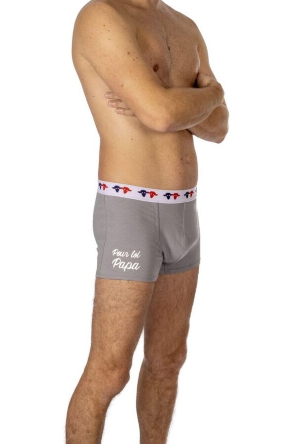 Boxer gris Pour toi papa