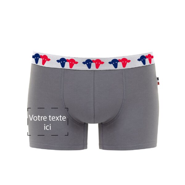 Boxer personnalisation gris Seize point neuf