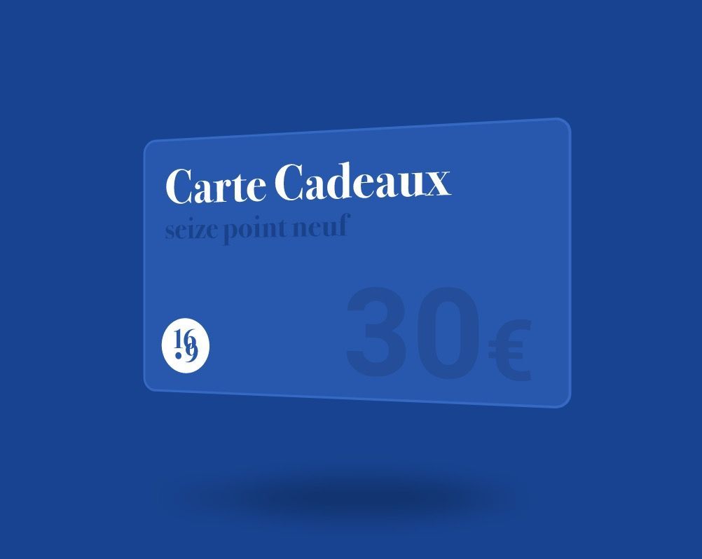 Carte cadeau bleue