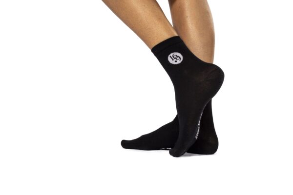 Chaussettes mi-hautes Gladys noires Seize point neuf