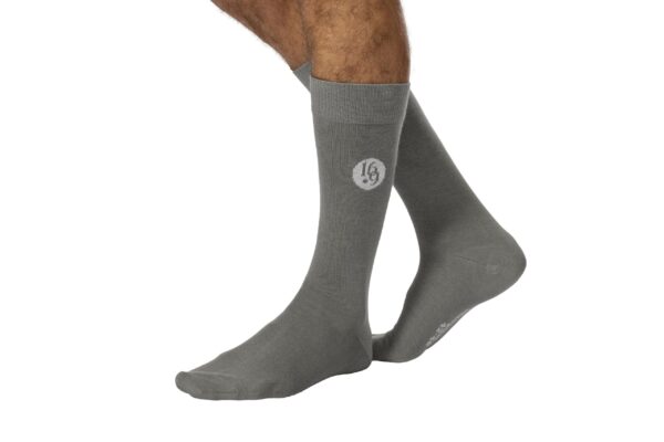 Chaussettes Julien grises Seize point neuf