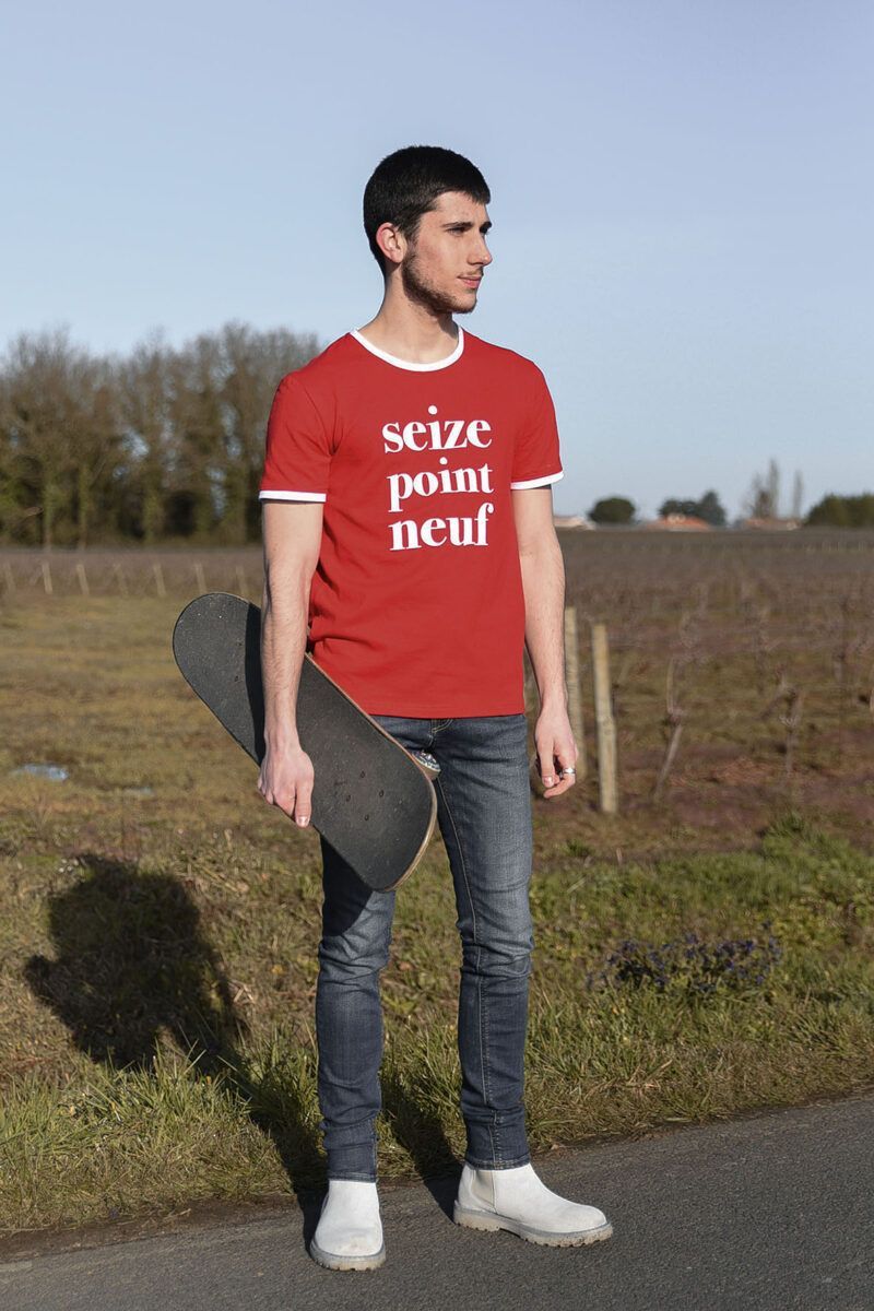 T-shirt Mickaël rouge Seize point neuf