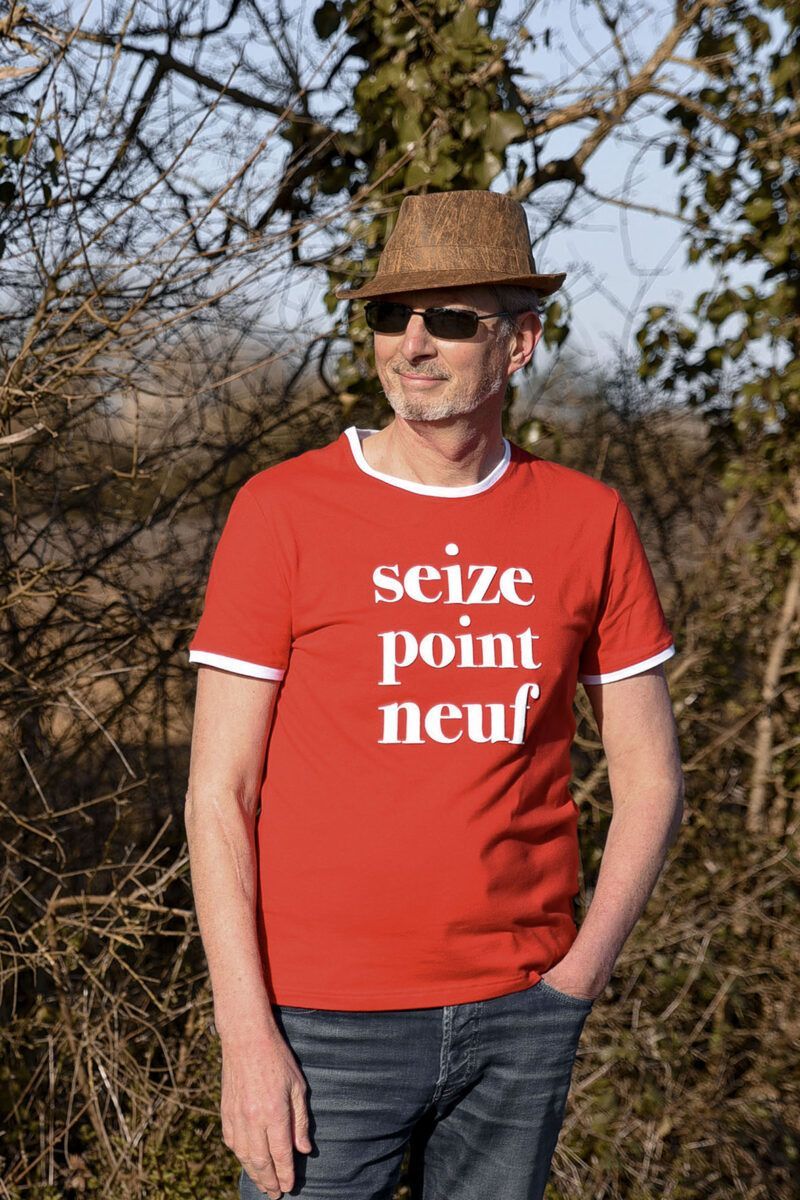 T-shirt Mickaël rouge Seize point neuf
