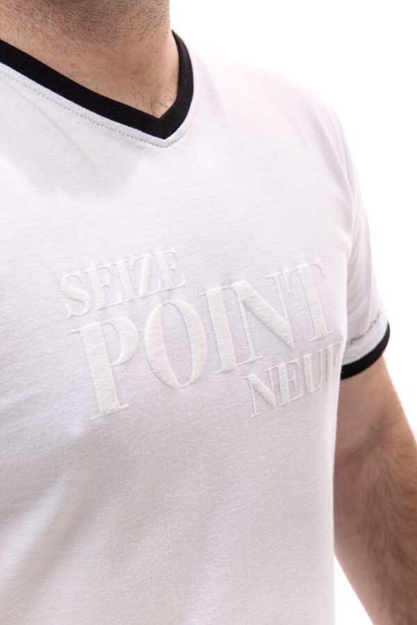 T-shirt Cédric blanc Seize point neuf