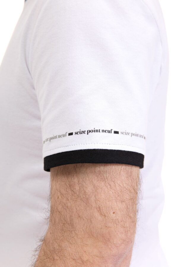 T-shirt Cédric blanc Seize point neuf