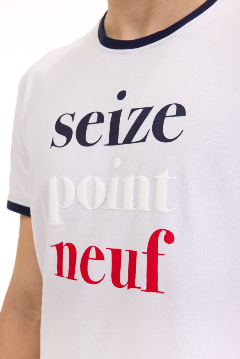 T-shirt Mickaël blanc Seize point neuf