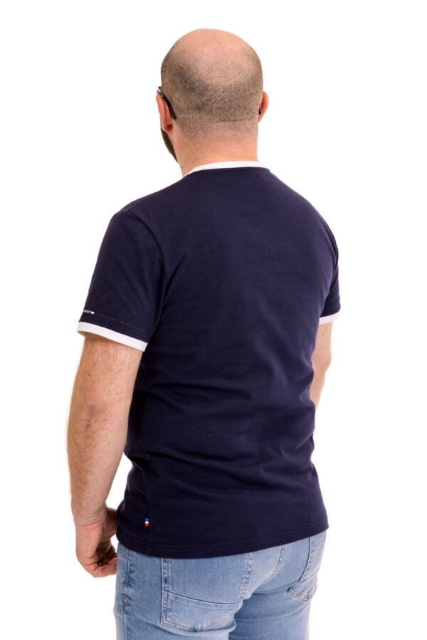 T-shirt Cédric marine Seize point neuf