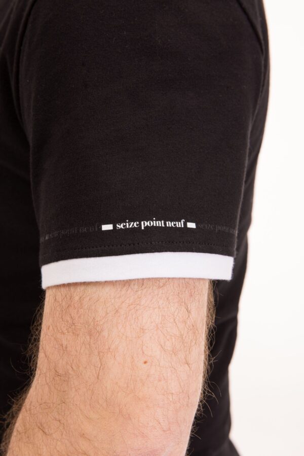 T-shirt Cédric noir Seize point neuf