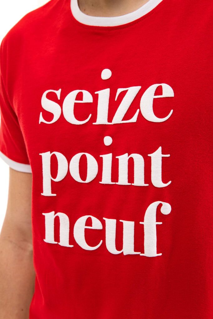 T-shirt Mickaël rouge Seize point neuf