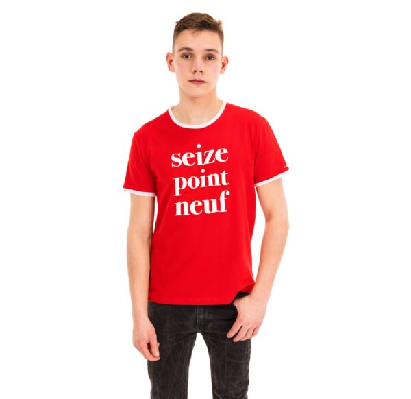 T-shirt Mickaël rouge Seize point neuf