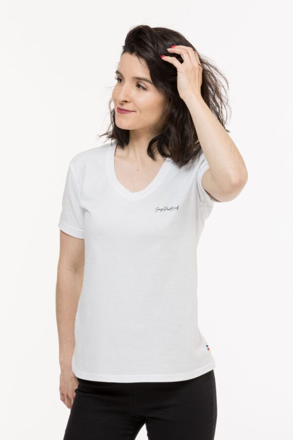 T-shirt Isabelle classique blanc Seize point neuf
