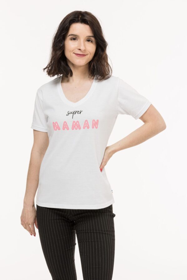 t-shirt blanc fabriqué en France