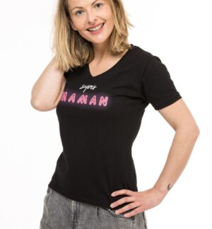 t-shirt noir fabriqué en France