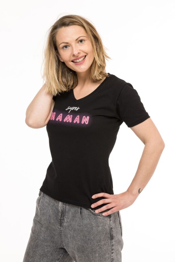 t-shirt noir fabriqué en France