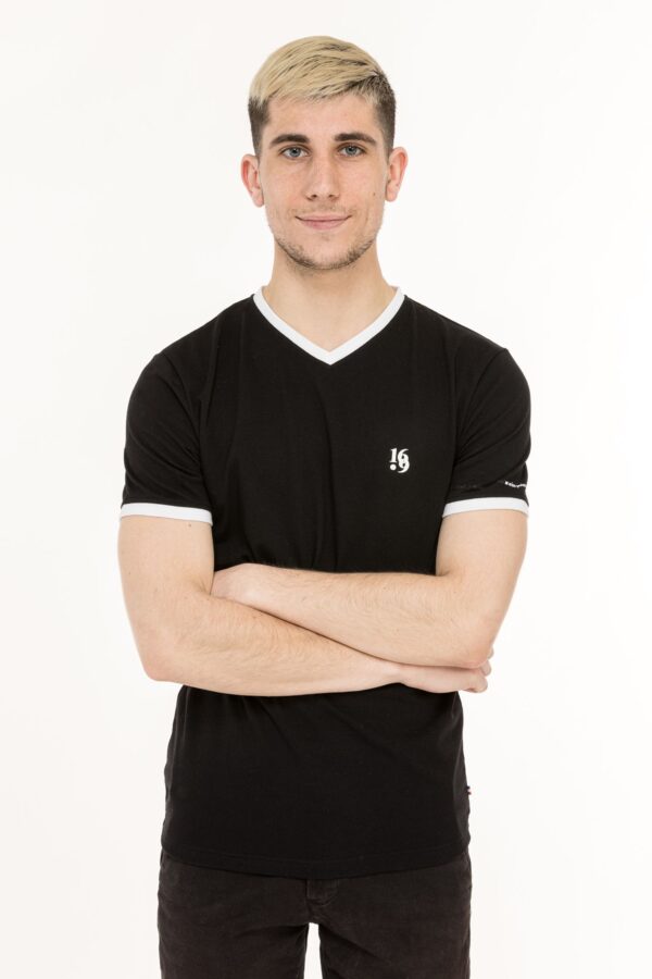 t-shirt homme noir fabriqué en France