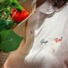 Polo blanc avec fleur 16.9