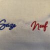 Seize point neuf en bleu blanc rouge sur une torusse